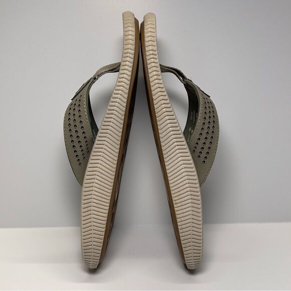 OluKai Mens Ulele Slip On Waterproof Leather Sandals in Clay Mustang M8 - Picture 6 of 9